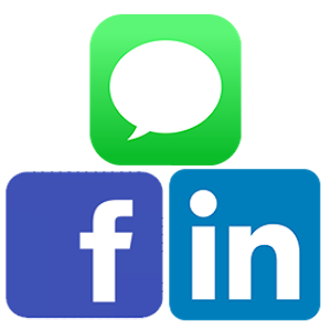 Facebook, LinkedIn, and iMessage